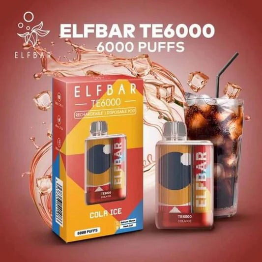 Elfbar TE6000 Cola Ice Vape - Enjoy 6000 Puffs!