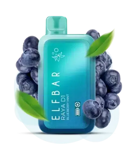 ELF BAR RAYA D1 (13,000 PUFFS) Blueberry Mint
